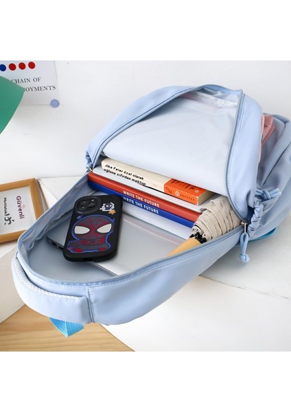 Okul Tarzı Okul Çantası Dört Parçalı Çok Bölmeli Sırt Çantası (Yurt Dışından) modelleri