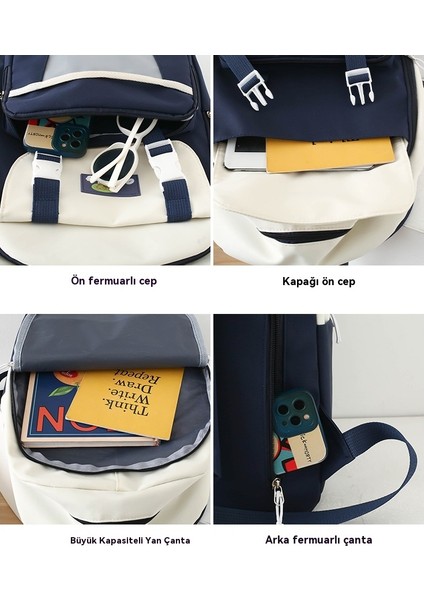 Büyük Kapasiteli Dört Parçalı Okul Çantası (Yurt Dışından) fırsatları