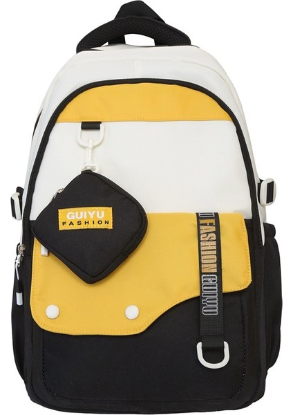 Ortaokul Lise Öğrencileri Büyük Kapasiteli Sırt Çantası Moda Moda Okul Çantası (Yurt Dışından)