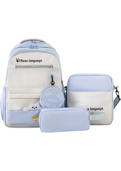 Sade Lise Ilkokul Üçlü Set Sırt Çantası (Yurt Dışından)