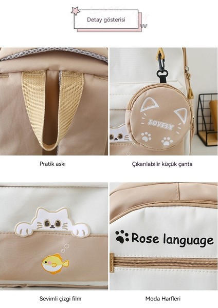 Sade Lise Ilkokul Üçlü Set Sırt Çantası (Yurt Dışından) fiyatları