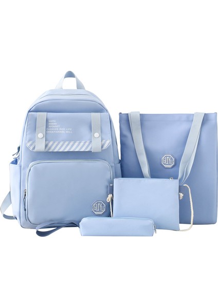 Büyük Kapasiteli Rahat Sırt Çantası Dört Parçalı Okul Çantası (Yurt Dışından)