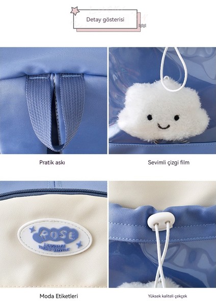 Sevimli Sırt Çantası Minimalist Vahşi Okul Çantası Seyahat Sırt Çantası (Yurt Dışından) indirimleri