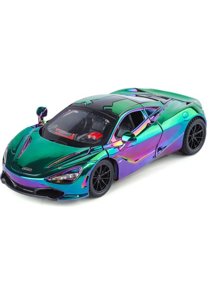 1::32 Mclaren 720 Alaşımlı Spor Araba Modeli Otomobil Parçaları Süsler (Yurt Dışından)