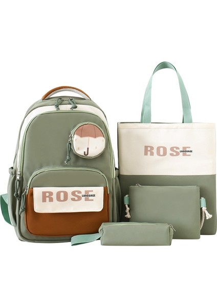 Kampüs Sevimli Sırt Çantası Büyük Kapasiteli Boş Zaman Seyahat Sırt Çantası (Yurt Dışından)