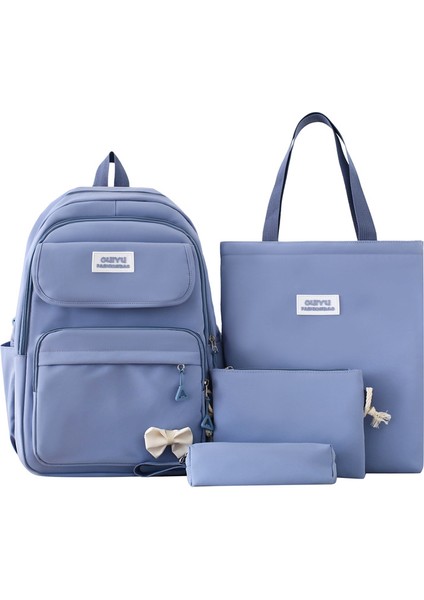 Küçük Taze ve Çok Kullanılı Dört Parçalı Okul Çantası (Yurt Dışından)