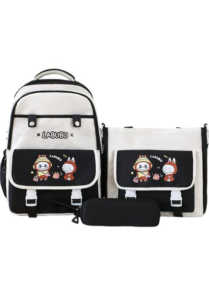 Sevimli Karikatür Sırt Çantası Minimalist Hafif Omuz Çantası (Yurt Dışından)