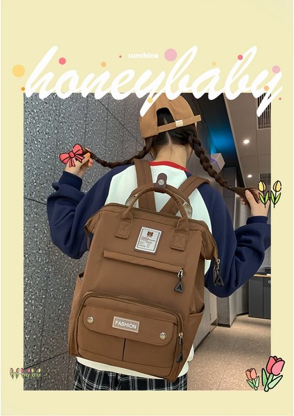 Basit ve Hafif Büyük Kapasiteli Öğrenci Okul Çantası (Yurt Dışından) fırsatları