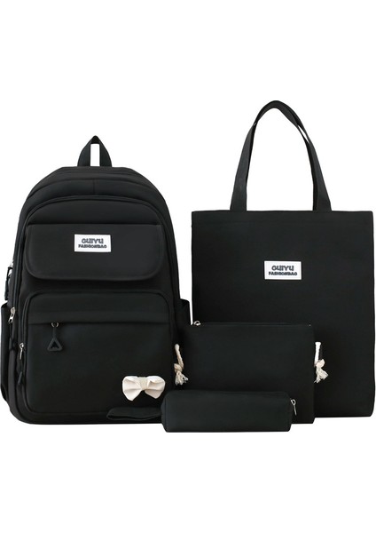 Küçük Taze ve Çok Kullanılı Dört Parçalı Okul Çantası (Yurt Dışından)