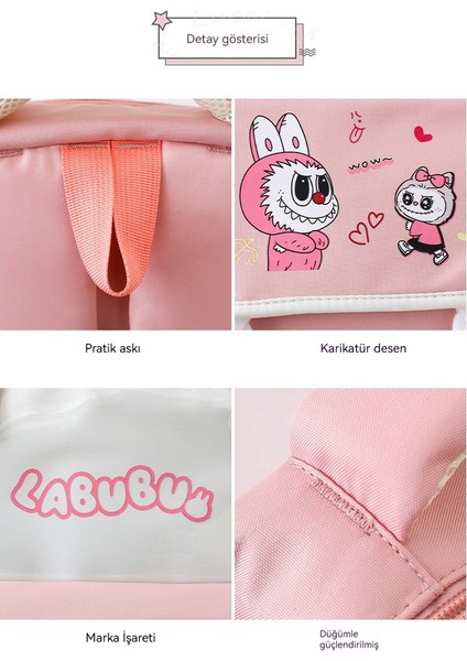 Sevimli Karikatür Sırt Çantası Minimalist Hafif Omuz Çantası (Yurt Dışından) fırsatları