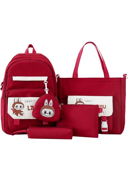 Moda Dört Parçalı Öğrenci Sırt Çantası (Yurt Dışından)