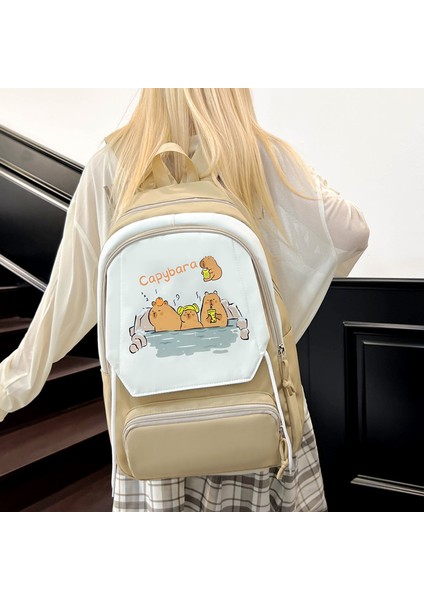 Baskılı Karikatür Okul Çantası Öğrenci Hafif Vahşi Omuz Çantası (Yurt Dışından) fiyatları