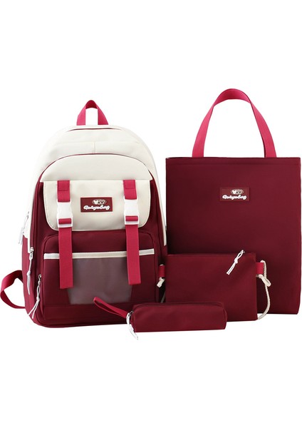 Büyük Kapasiteli Dört Parçalı Okul Çantası (Yurt Dışından)