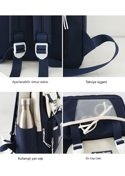 Büyük Kapasiteli Dört Parçalı Okul Çantası (Yurt Dışından) indirimleri