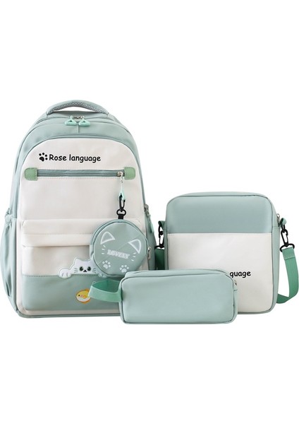 Sade Lise Ilkokul Üçlü Set Sırt Çantası (Yurt Dışından)