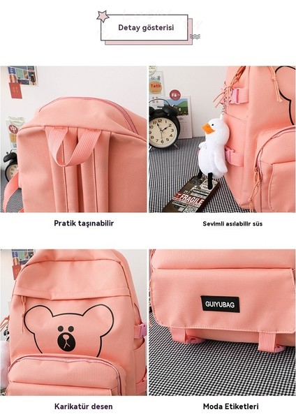 Lise Öğrencileri Hafif Kampüs Tatlı Öğrenci Sırt Çantası (Yurt Dışından) fırsatları