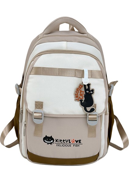 Öğrenci Okul Çantası Moda Gelgit Rüzgar Kampüs Omuz Çantası (Yurt Dışından)