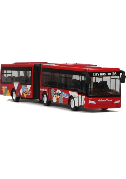1:48 Genişletilmiş Otobüs Otobüs Alaşımlı Model Bumerang Süs Oyuncakları Orta Çift Bölümlü Otobüsler (Yurt Dışından)