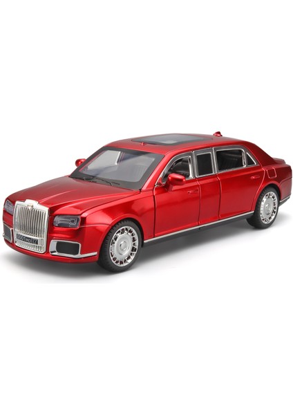 1:24 Arus Başkanlık Arabası Alaşımlı Model Araba Ses ve Işık Bumerang Oyuncak Süs (Yurt Dışından)