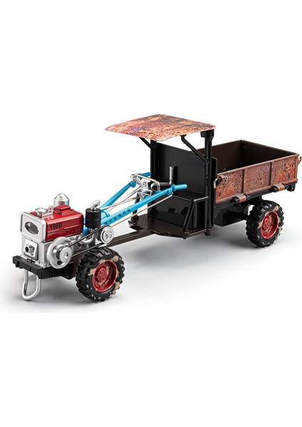 Eski Tarz Yürüyen Traktör Alaşımlı Araba Modeli Retro Nostalji Ses ve Işık Süsleri (Yurt Dışından)