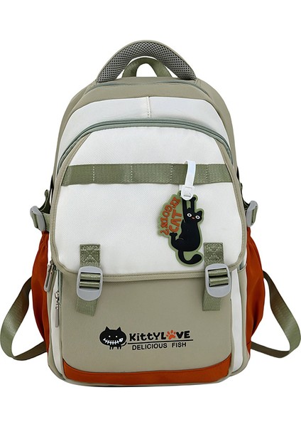 Öğrenci Okul Çantası Moda Gelgit Rüzgar Kampüs Omuz Çantası (Yurt Dışından)