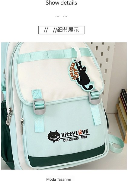 Öğrenci Okul Çantası Moda Gelgit Rüzgar Kampüs Omuz Çantası (Yurt Dışından) modelleri