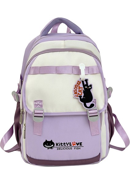 Öğrenci Okul Çantası Moda Gelgit Rüzgar Kampüs Omuz Çantası (Yurt Dışından)