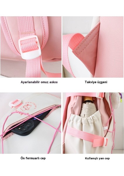 Sevimli Çizgi Film Gündelik Omuz Sırt Çantası (Yurt Dışından) modelleri