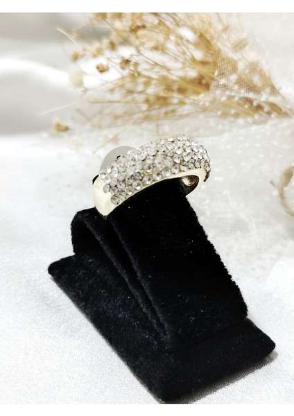 Ladybirdbujiteri Zirkon Taşlı Beş Sıra Tam Tur Çelik Yüzük fiyatları