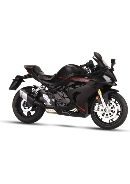 1:12 Qj Race 600RS Alaşımlı Motosiklet Modeli Işıklar Direksiyon Şok Emme Erkek Motosiklet Oyuncakları (Yurt Dışından)