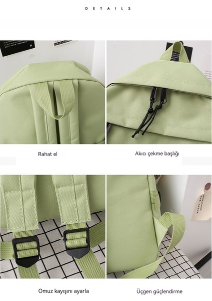 Moda Büyük Kapasiteli Kampüs Lise Öğrencisi Sırt Çantası (Yurt Dışından) modelleri