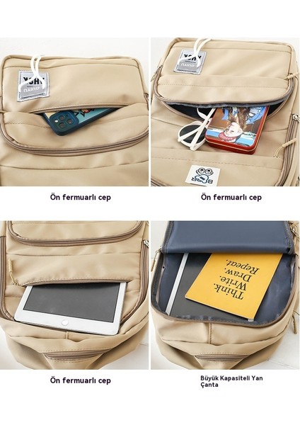 Trend Minimalist Sırt Çantası Büyük Kapasiteli Öğrenci Okul Çantası (Yurt Dışından) modelleri