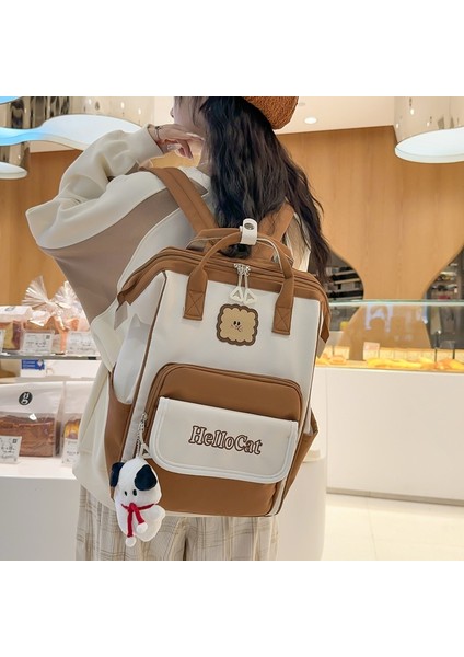 Kişilik Renk Öğrenci Okul Çantası Rahat Minimalist Küçük Sırt Çantası (Yurt Dışından) fırsatları