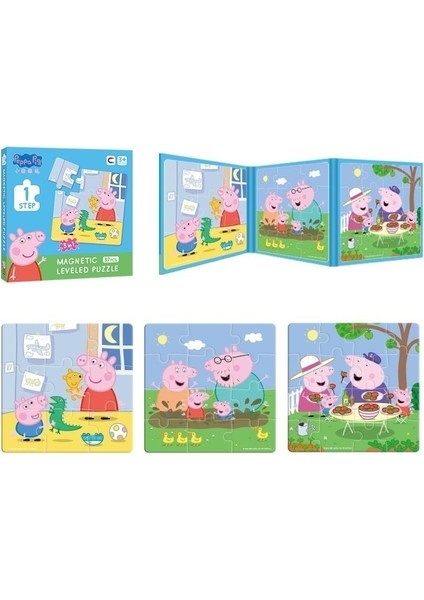 Peppa Pig Gelişmiş Manyetik Bulmaca Erkek ve Kızlar 3-6 Yaş Çocuk Eğitici (Yurt Dışından)