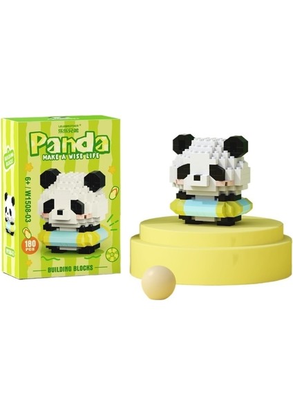 Sevimli Küçük Panda Bebek Çizgi Film Bebek Parçacık Montaj Yapı Taşları Çocuk Oyuncakları (Yurt Dışından)