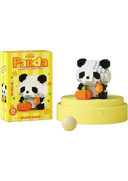 Sevimli Küçük Panda Bebek Çizgi Film Bebek Parçacık Montaj Yapı Taşları Çocuk Oyuncakları (Yurt Dışından)