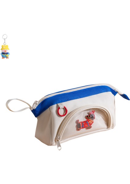 Nakış Katı Renk Basit Yaratıcı El Taşıma Yastık Kalem Çantası Öğrenci Kırtasiye (Yurt Dışından)