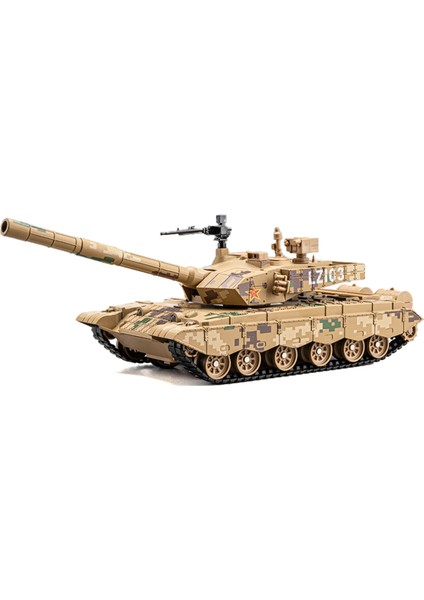 1:30 Tank T99A Sprey Fırlatma Ana Muharebe Alaşımlı Tank Araba Modeli Askeri Zırhlı Araç (Yurt Dışından)