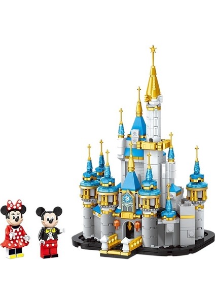 Mini Disney Kalesi Puzzle Yapı Blokları Oyuncak (Yurt Dışından)