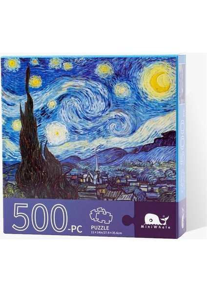 Zarif Van Gogh Yağlıboya Düz Yapboz 500 Parça Kağıt Çocuk Ürünü Yapboz (Yurt Dışından)