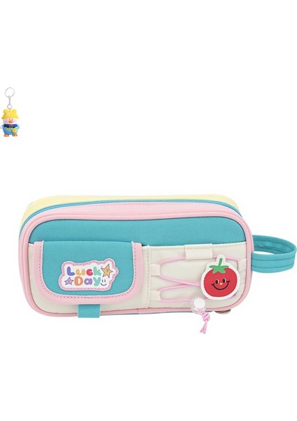 Büyük Kapasiteli Kırtasiye Çantası, Taşınabilir Kalem Çantası, Sabit Kalem Yerleştirme Katmanlı Örgü Çanta, Kalem Kutusu (Yurt Dışından)