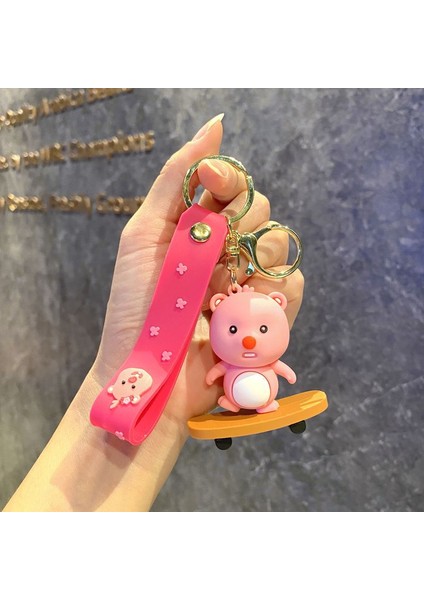 Yeni Çizgi Film Animasyon Stitch Serisi Yumuşak Kauçuk Anahtarlık Bebek Çantası Kolye Anahtarlık Küçük Hediye (Yurt Dışından)