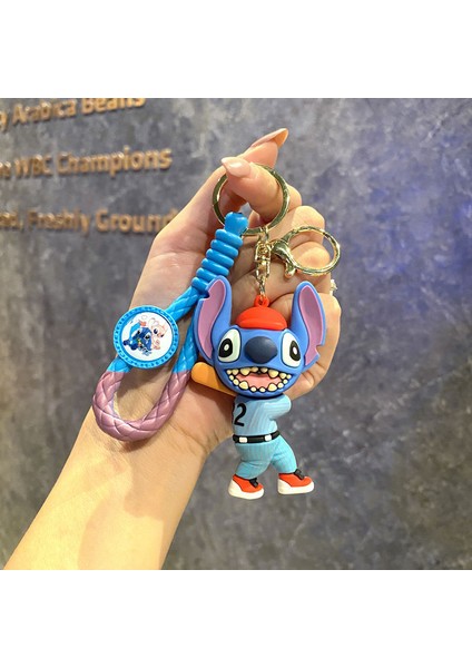 Yeni Çizgi Film Animasyon Stitch Serisi Yumuşak Kauçuk Anahtarlık Bebek Çantası Kolye Anahtarlık Küçük Hediye (Yurt Dışından)