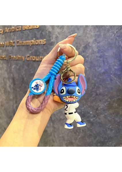 Yeni Çizgi Film Animasyon Stitch Serisi Yumuşak Kauçuk Anahtarlık Bebek Çantası Kolye Anahtarlık Küçük Hediye (Yurt Dışından)