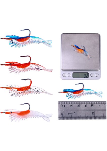 SO077 6cm 3g Kurşun Sarılı Karides Yemi SO077 1çok Renkli (Yurt Dışından) modelleri