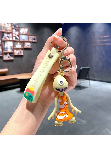 Yeni Çizgi Film Animasyon Stitch Serisi Yumuşak Kauçuk Anahtarlık Bebek Çantası Kolye Anahtarlık Küçük Hediye (Yurt Dışından)