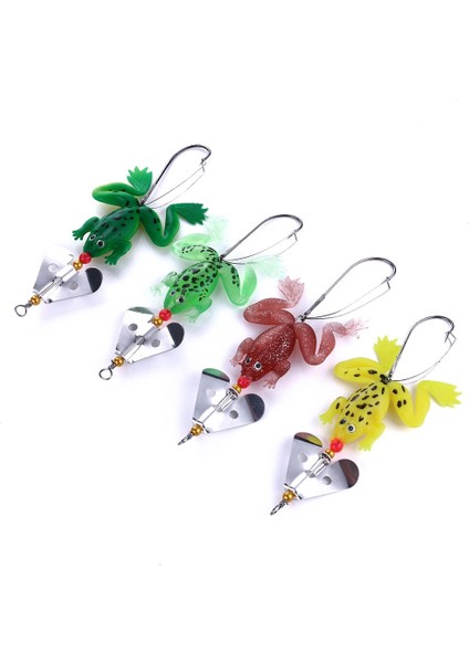 2 Takım 7cm 6g Kurbağa Yumuşak Balık Pul Tek Kanca Biyonik Yem SP011 4 Renkçok Renkli (Yurt Dışından) fiyatları