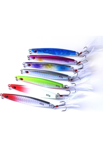 7 Adet Metal Yemler Demir Balıkçılık Yemleri Baitçok Renkli (Yurt Dışından)