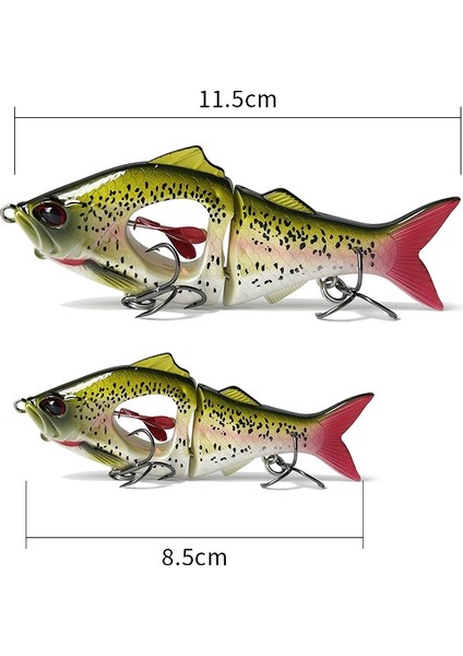 Çok Bölmeli Deniz Balıkçılığı Tatlı Su Yemleri 23G/11.5CMÇOK Renkli (Yurt Dışından) modelleri