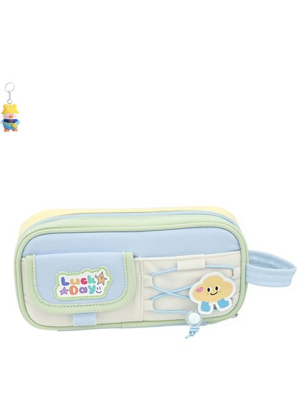 Büyük Kapasiteli Kırtasiye Çantası, Taşınabilir Kalem Çantası, Sabit Kalem Yerleştirme Katmanlı Örgü Çanta, Kalem Kutusu (Yurt Dışından)